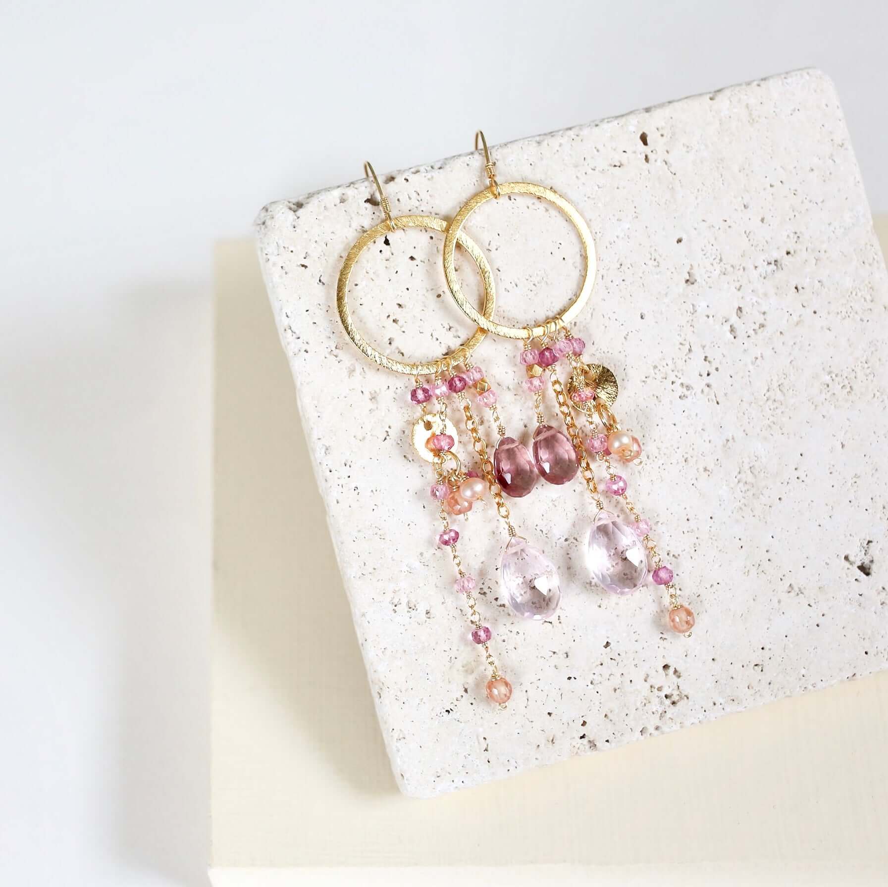 Iolite & Aquamarine Ammil Earrings